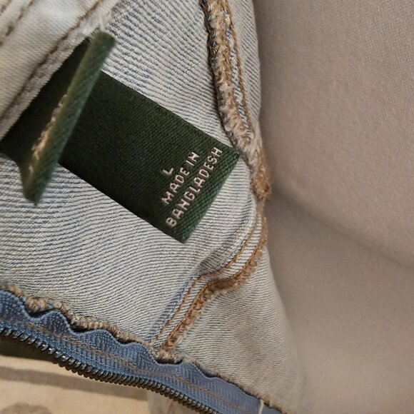 NWT long Denim dress with slit - Picture 10 of 11